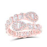 1CTW-DIA NK PEAR SHAPE CUFF RING